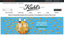 Tablet Screenshot of kiehls.ca